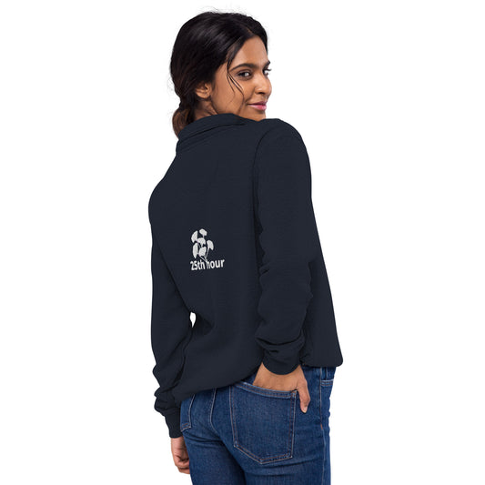 Unisex Embroidered fleece pullover